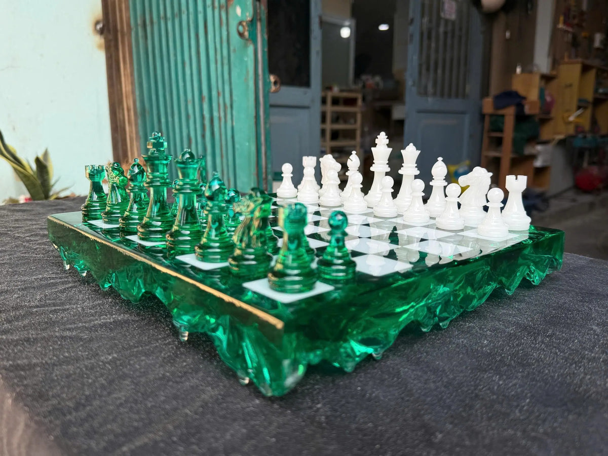 Handmade Dark Green Resin